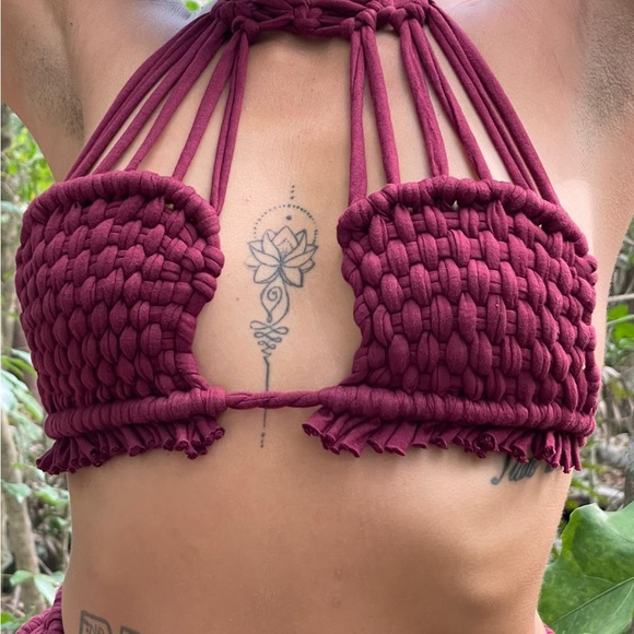 ARTEMISA two pieces macrame - Picture 2 of 3